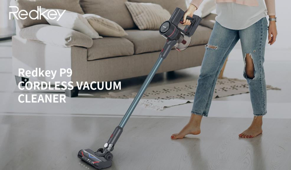 Redkey P9 review: 30,000 Pa high suction power upright cordless vacuum cleaner