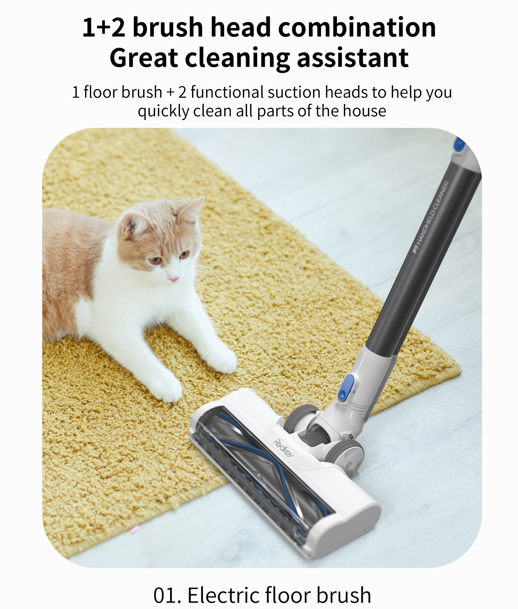 P7 Handheld Cordless Vacuum Cleaner Redkey