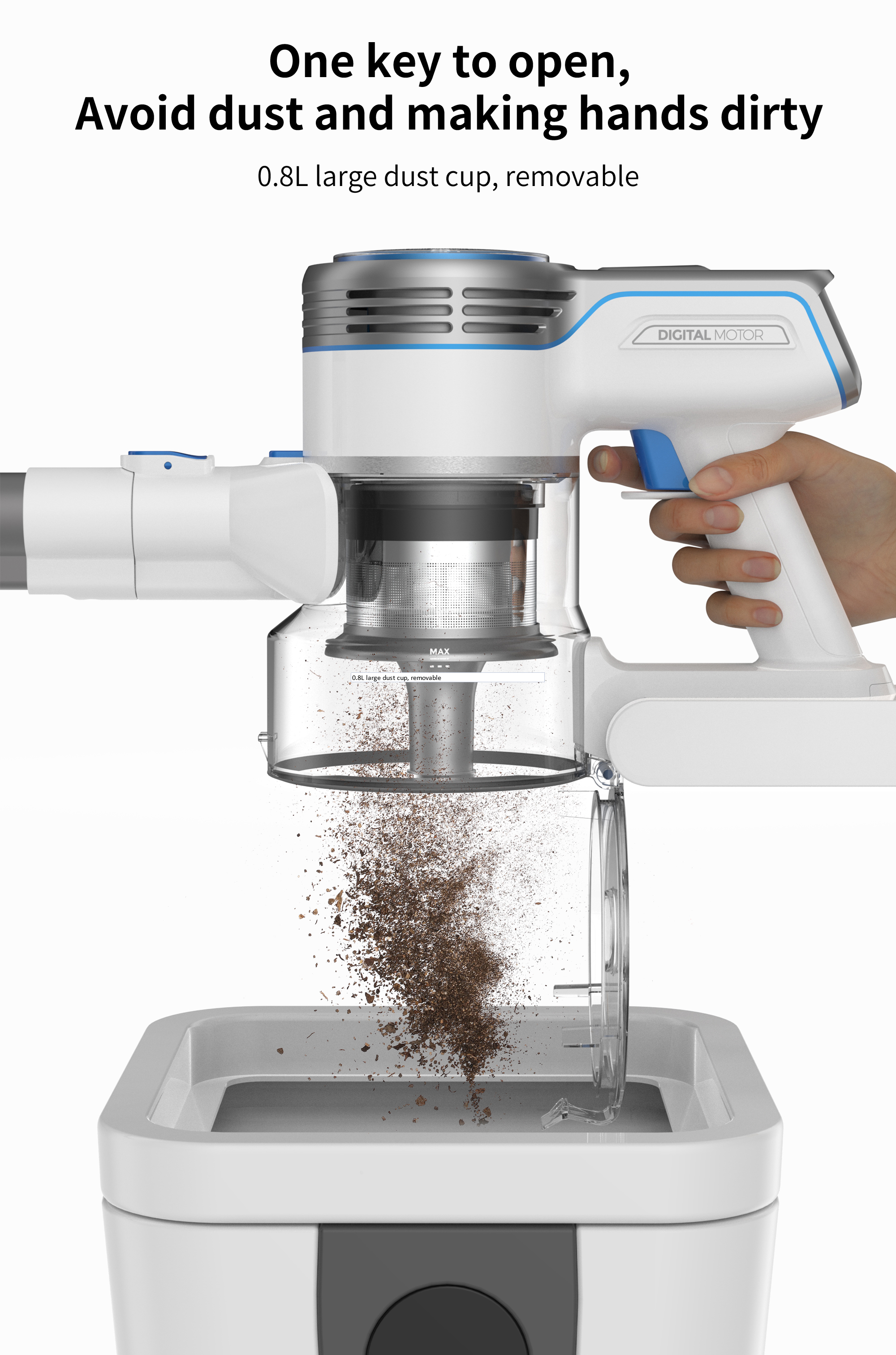 P7 Handheld Cordless Vacuum Cleaner Redkey